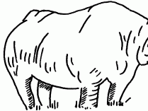 Dibujos para colorear de rinocerontes