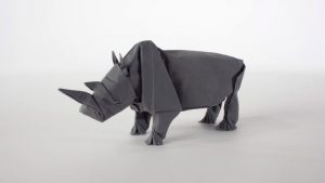 Origami de rinocerontes